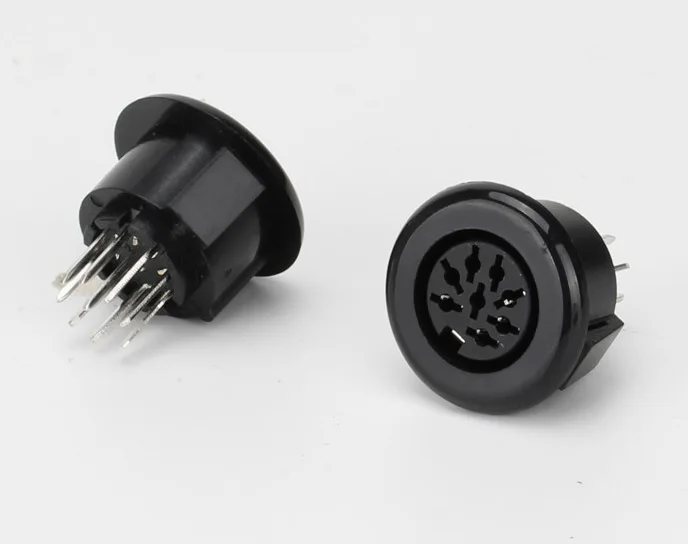 50 шт. Din розетка 8 позиций Женская Pin PCB вертикальные прямые сквозные отверстия SDS-J
