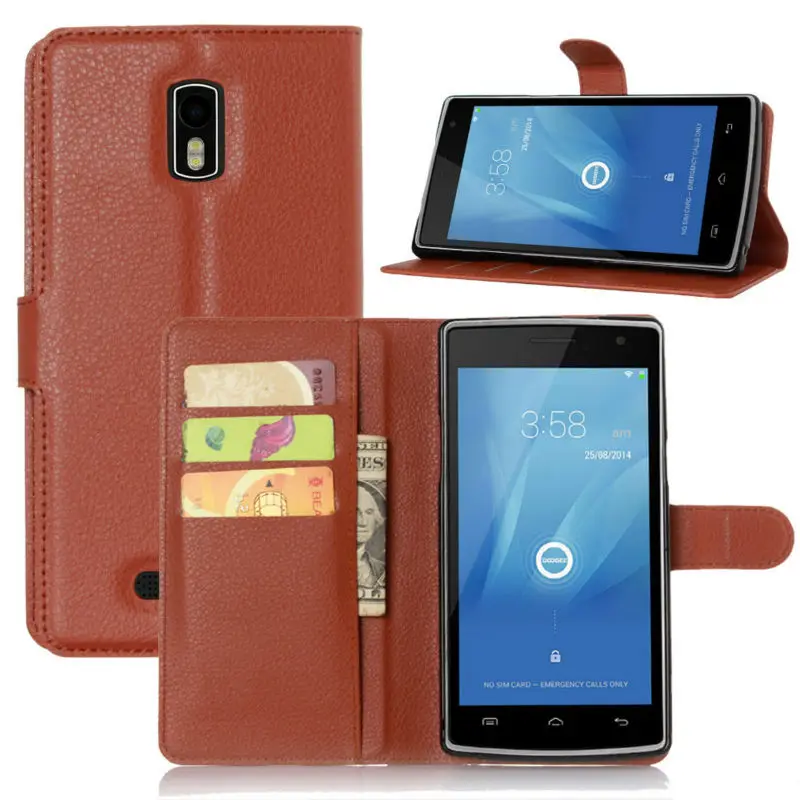 Роскошные Fundas Для Doogee DG580 Телефон Дело Стенд Магнитный Кошелек Кожа PU Откидная