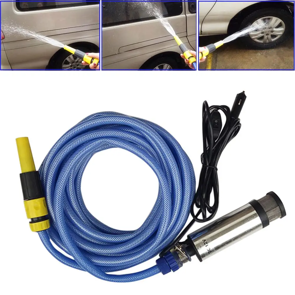 

Aluminum Alloy DC 12V 20L High Pressure Electric Car Washing Submersible Pump Water Gun Water Pipe Car Washer Equipment