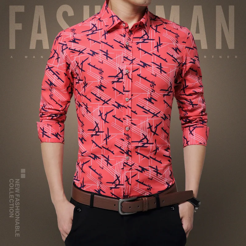 Aliexpress.com : Buy 2016 New Style Casual Shirts Men Cool Design Print ...