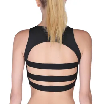 

Sexy Hollow Out Backless Bra Push Up Breathable Mesh Bras Brasier Mujer Women Tops Summer Wireless Bra White Black Top