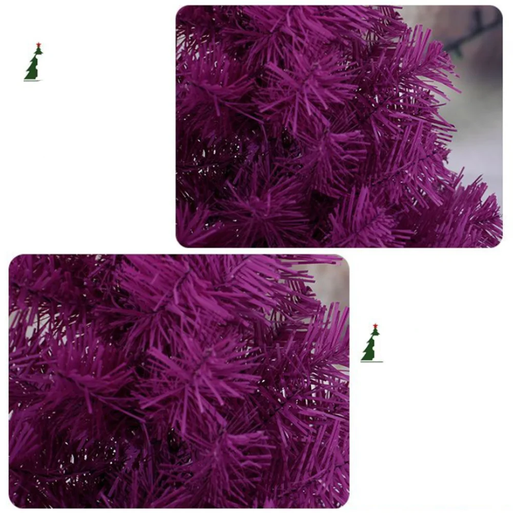 2/3 Feet Artificial Holiday Pine Christmas Tree Purple Small Christmas Tree XMAS Home Party Festival Office Shopping Mall Decor