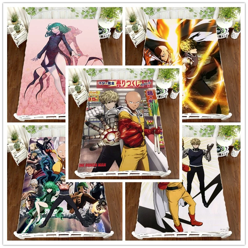 Простыня с Аниме Манга ONE PUNCH MAN простыня 150*200 см | Дом и сад