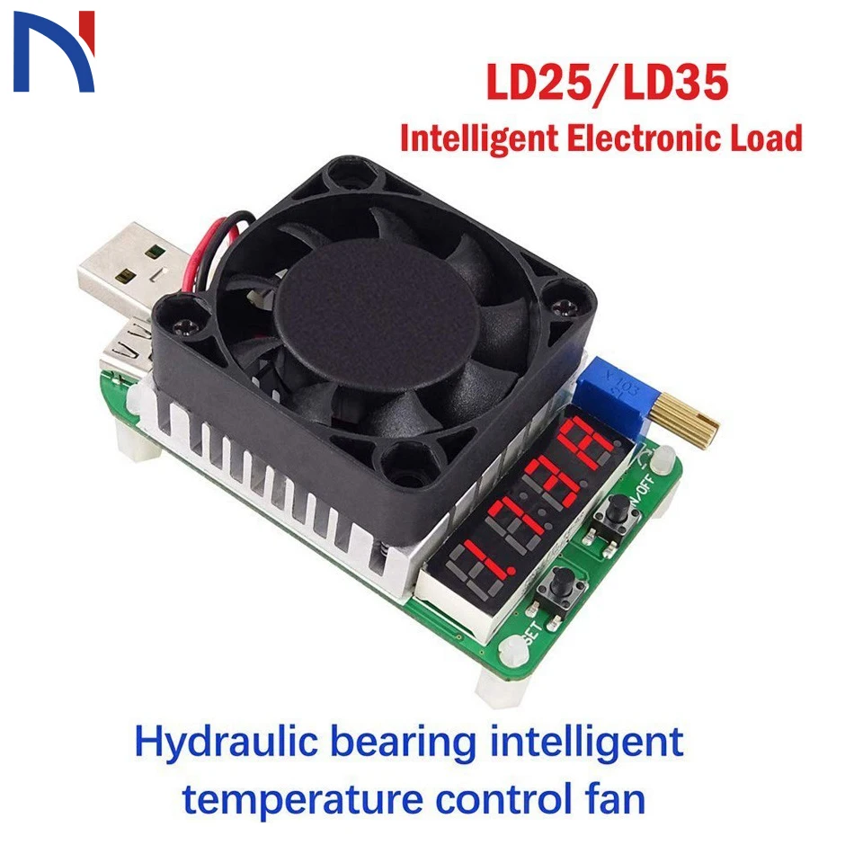 LD25 LD35 электронный нагрузочный резистор USB интерфейс разрядка батарея тест