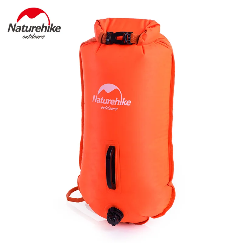 

2017 Naturehike Inflatable Swimming Flotation Bag Life Buoy Pool Floaties Dry Waterproof Bag For Swimming Drifting Pink Orange