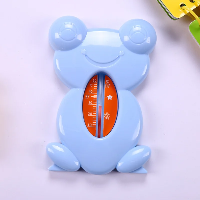 Плавающий прекрасный форма черепаха воды и сухой ABS плавающий, для детской ванночки игрушка термометр ванна датчик для воды Термометры - Цвет: Blue Frog