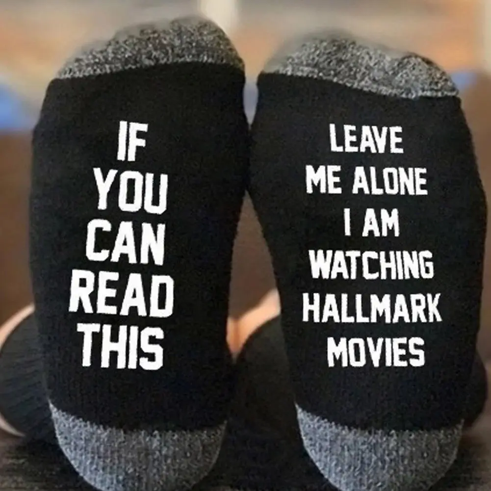 Популярные забавные индивидуальные хлопковые носки унисекс с надписями ...