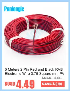100 метров BVR электронный провод 1,0 квадратных мм ПВХ Параллельный медный электронный кабель для светодиодный батареи украшения дома