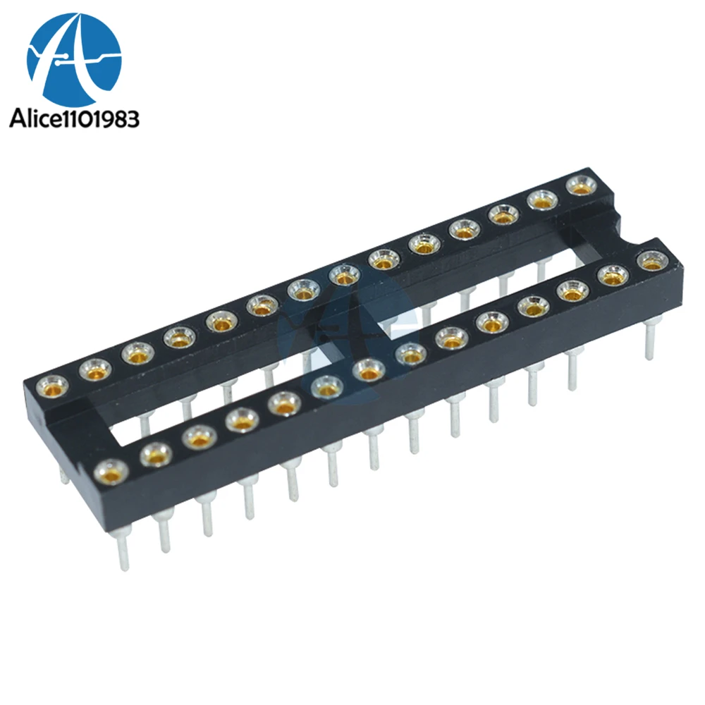 

10PCS 28 Pin 28pin DIP SIP Round IC Sockets Adaptor Solder Type Narrow Type Scoket DIY Kit