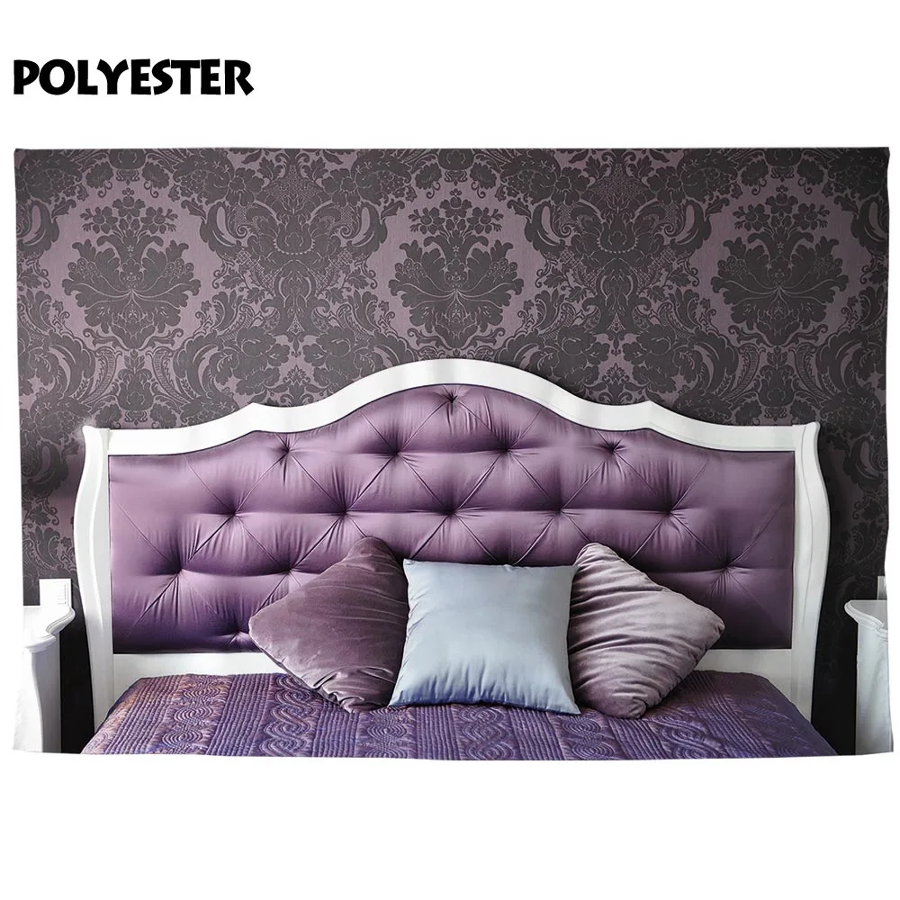 Allenjoy фото задний фон фиолетовый изголовье tufted роскошный для фотосессии Дамаск