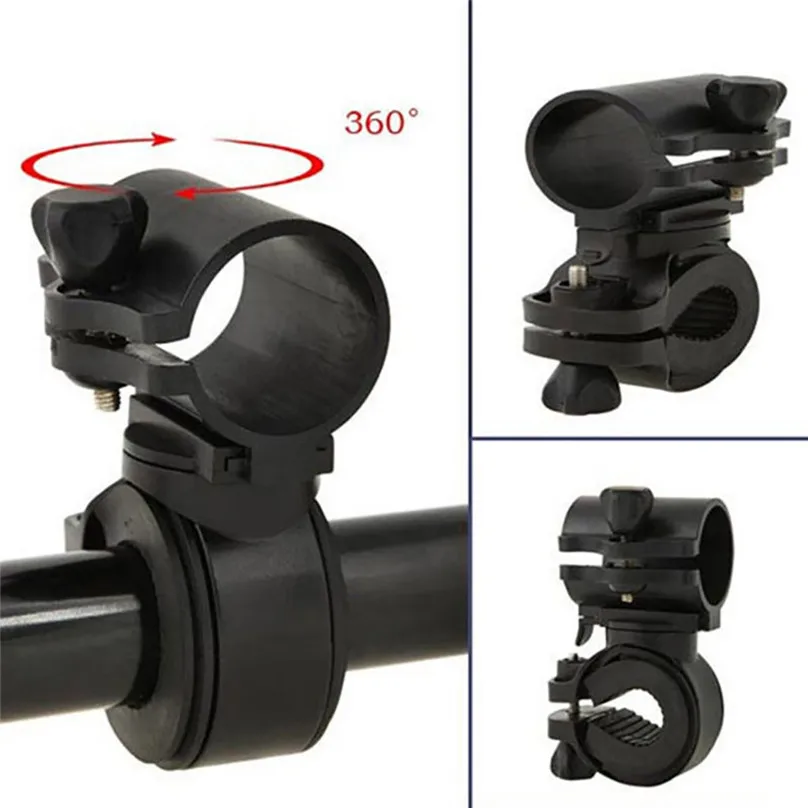 Light Bicycle bracket Torch Clip Mount Bicycle Front Light Bracket Flashlight Holder 360 Rotation Bicycle accessories  (6)