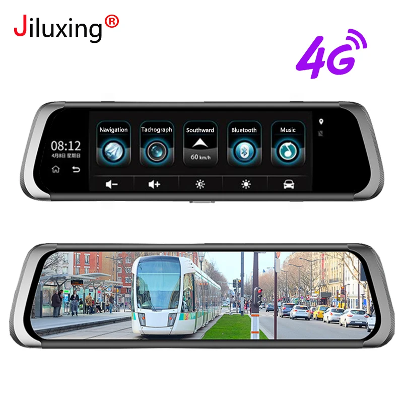 Jiluxing D06S 1080P 4G Car DVR GPS Navigation WiFi Bluetooth 10" full screen touch Car cameras
