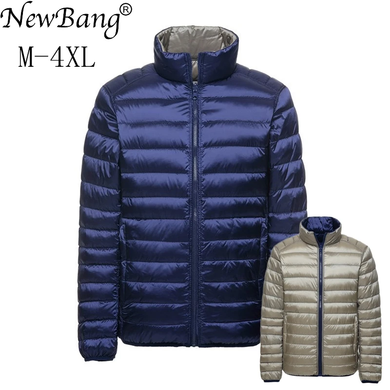 

NewBang Brand Down Coat Male Duck Down Jacket Men Autumn Winter Double Side Feather Reversible Windproof Lightweigt Warm Parka