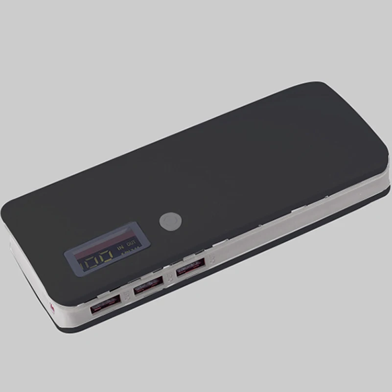 Без батареи 10000 мАч) Внешний аккумулятор 5x18650 DIY Box power Bank ЖК-фонарик Dual USB Pover power bank для телефонов huawei зарядное устройство