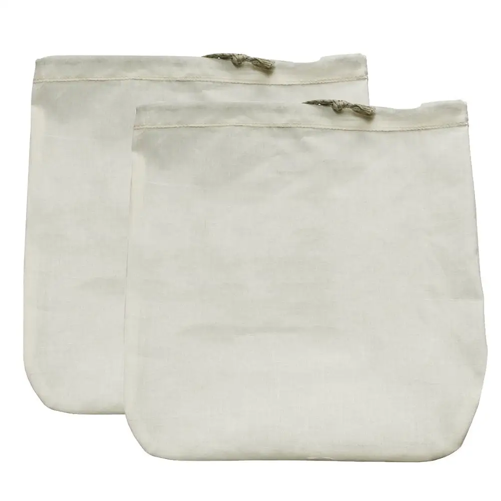 

Nut Milk Filter Bag Food Grade Organic Cotton And Hemp Reusable Food Strainer For Yogurt Cheese Nut Milks Tea Coffee For Kitchen