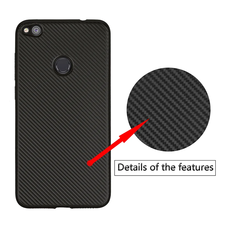 carbon fiber silicone case huawei p8 lite 2017 honor 8 lite (6)