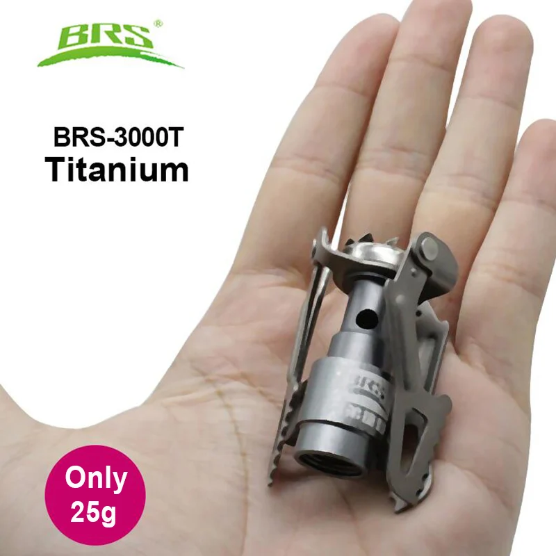 Fogão a Gás ao ar Forno de Sobrevivência Queimador de Gás de Cozinha Brs Portátil Mini Camping Fogão Titanium Livre Fogão Bolso Piquenique Brs 3000t