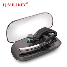 Handsfree Business Bluetooth Earphone With Mic Voice Control Wireless Bluetooth Headset With Charging Box Mini LJ-MILLKEY YZ114