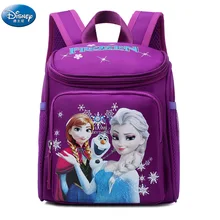 Niñas frozen elsa annaSnow reina princesa de felpa mochilas niños disney mochila de escuela transpirable