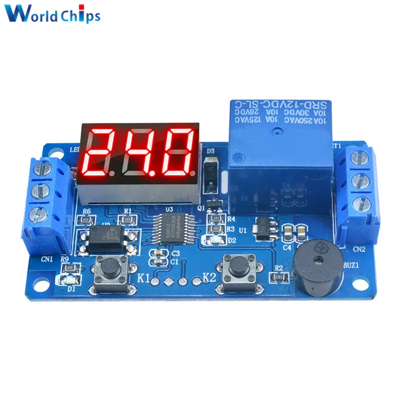 DC 12V LED Timer di Automazione Timer Interruttore di Comando Modulo Relè Multifunzione Modulo Timer Timer 1 Canale LED Digitale Display Timer Switch Module Board PLC DC 12V LED Timer di Automazione Timer Interruttore di Comando Modulo Relè Multifunzione Modulo Timer Timer 1 Canale LED Digitale Display Timer Switch Module Board PLC