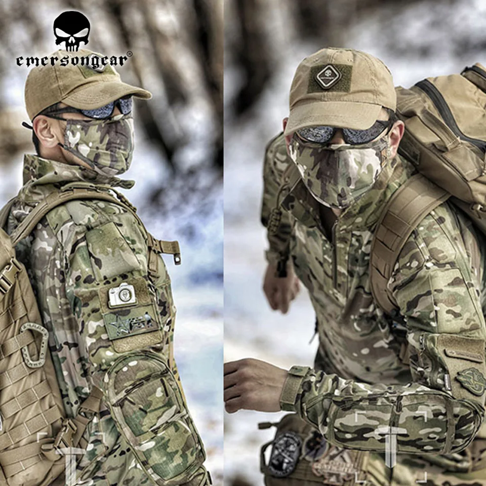 Emersongear Мужская тактическая спортивная одежда военный боевой спортивный костюм осень и зима с длинными рукавами мужские спортивные костюмы EM6894