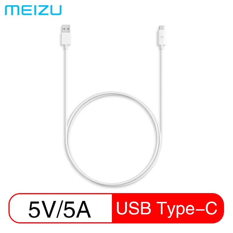 

Original Meizu Type-C 2.0 data cable USB Cable 5A Fast Charging Type-C Charger Cord For Meizu PRO7 Plus 15 16th Plus 16Xs Note 9