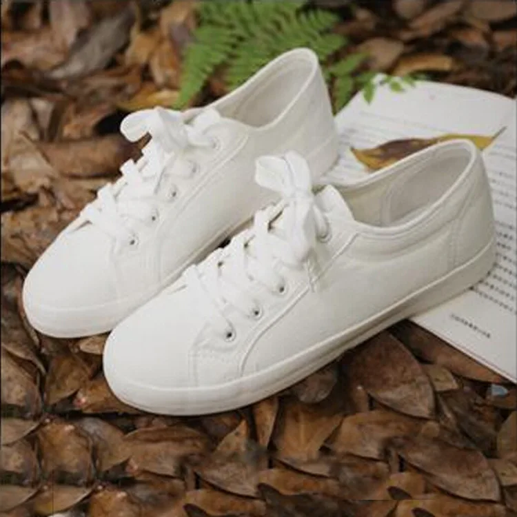 

Walking shoes Small white shoes female white canvas shoes female soft and comfortable walking shoes NI428-1-18