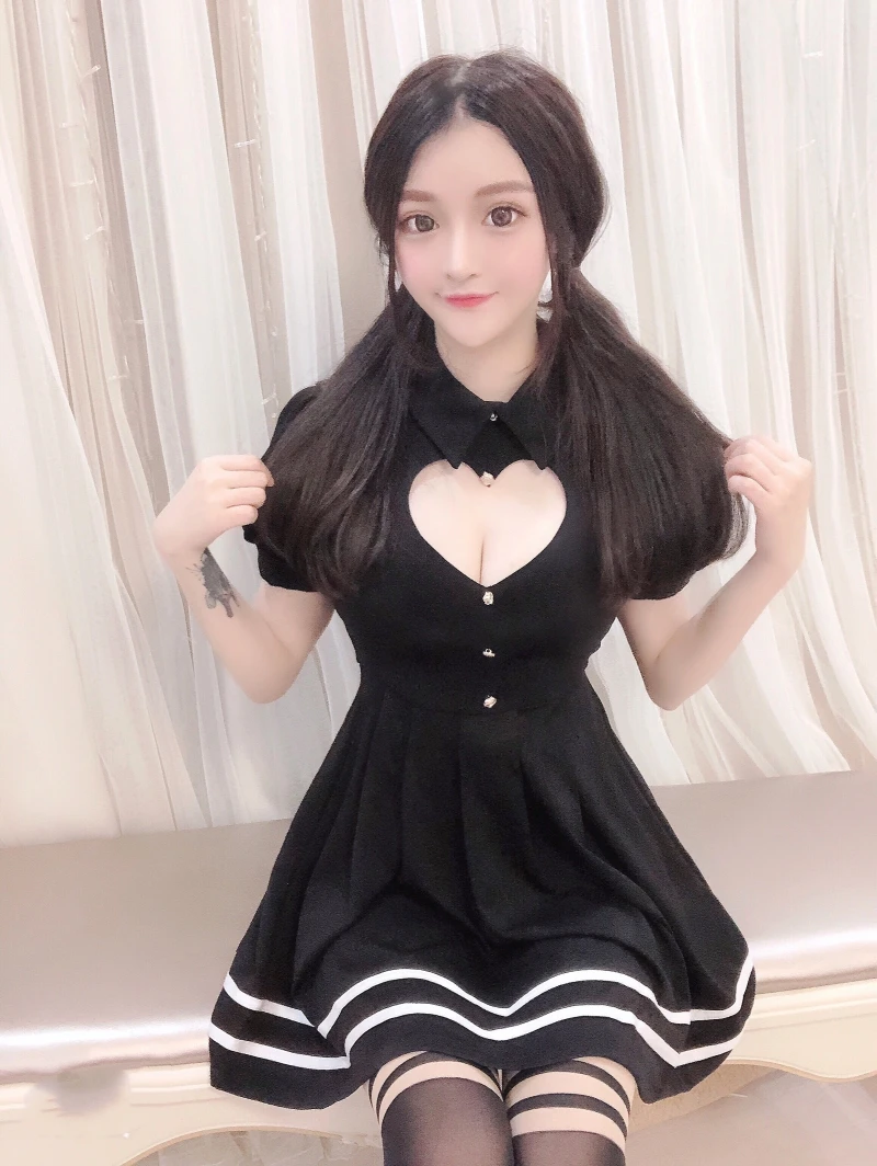Корейское Сексуальное Женское плиссированное платье, летнее японское милое женское вечернее платье с вырезом в виде сердца, кавайное мини-платье-пачка Vestidos