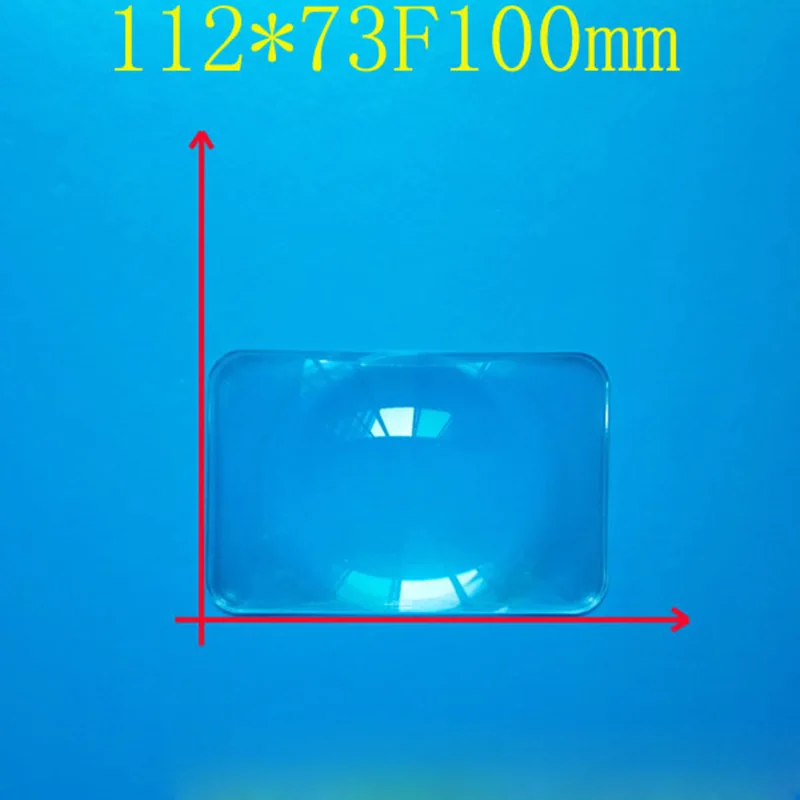 Оптический ПММА Пластиковый Солнечный объектив Френеля фокусное расстояние 100 мм проектор плоский увеличитель, солнечный концентратор объектив 112x73 мм 1 шт