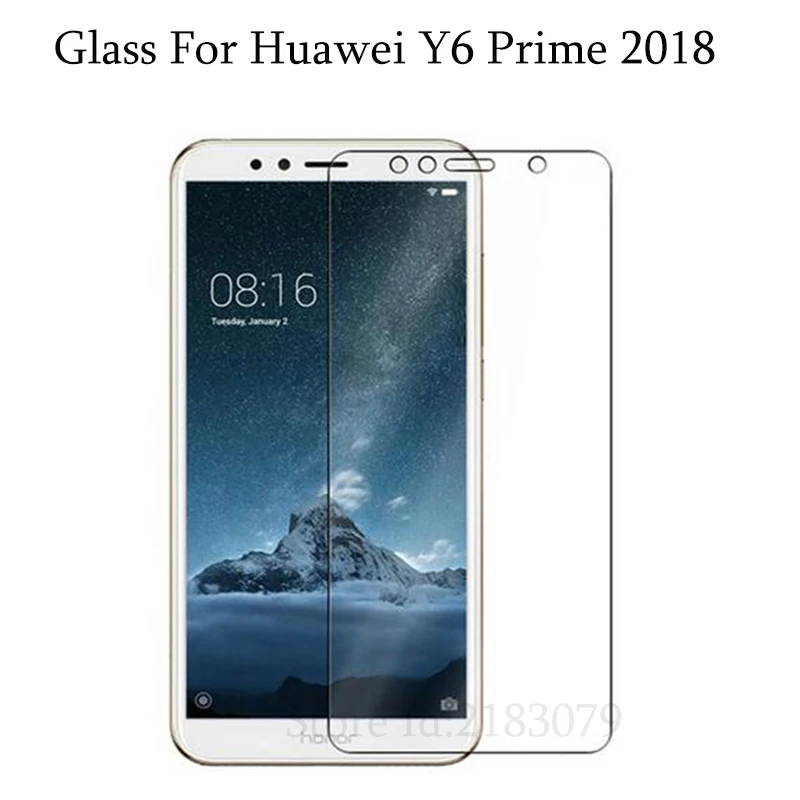 

2PCS Tempered Glass For Huawei Y6 Prime 2018 Protective Film 9H Explosion-proof LCD Screen Protector For Huawei ATU-L31 ATU-L42