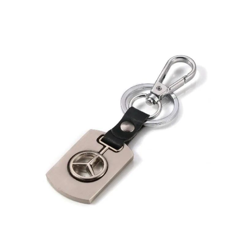 

Benz Emblem Keychain Logo Fashion Titanium Double Symbol Sign Badge Logotipo Quality Metal Alloy Nice Gift for Man Woman 0504