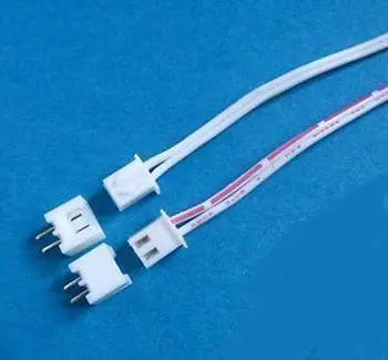 

1000 pcs 2 Pin Connector leads Heade 2.54 mm L: 200mm