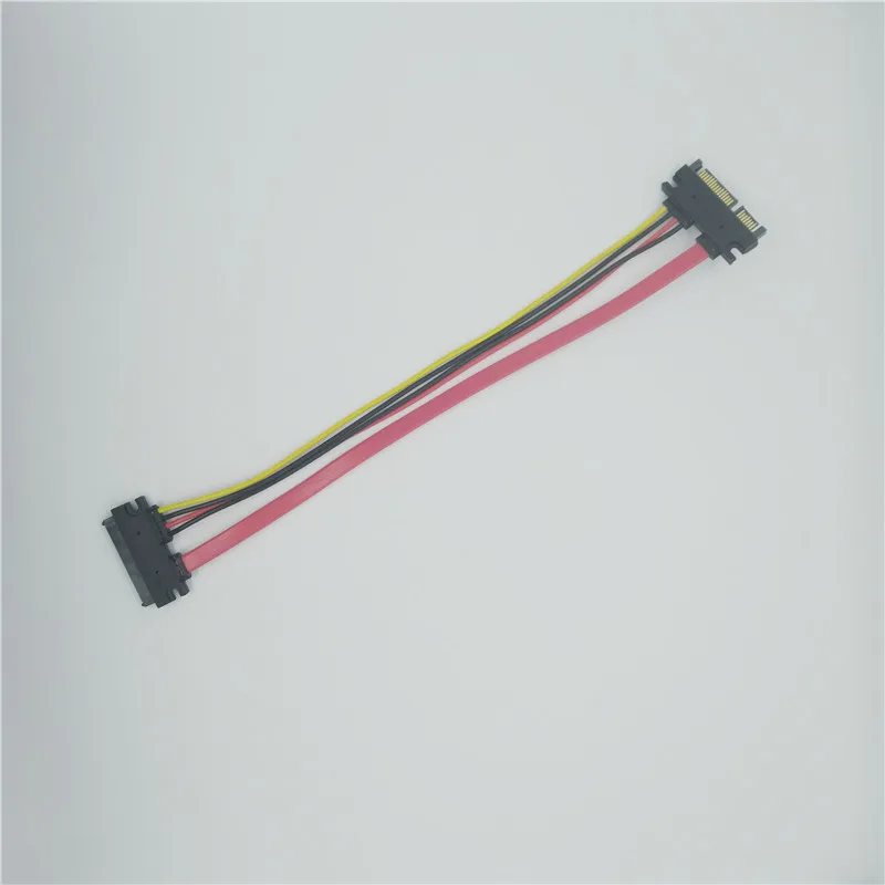 

30cm SATA Extender Cable 22Pin Male to female 7 15P Serial ATA SATA Data Power Combo Extension cord converter adapter