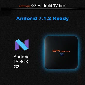 

GTMEDIA G3 TV BOX Smart 4K Bluetooth 4.0 Android 7.1 2G/16G + 12 months IPTV Netflix Media Player Set-top Box G3 Set TV Boxes