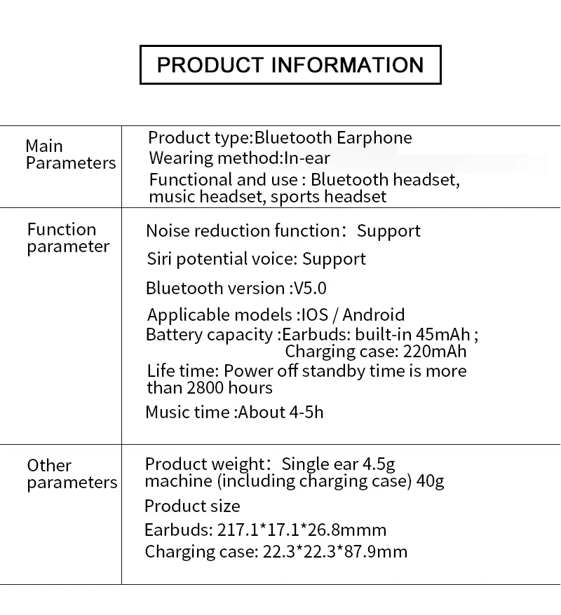 XLSTO Wireless Bluetooth 5.0 Earphone IPX7 Waterproof Headset Stereo mini Earbuds With Charging Box Micro handsfree Earphones (18)
