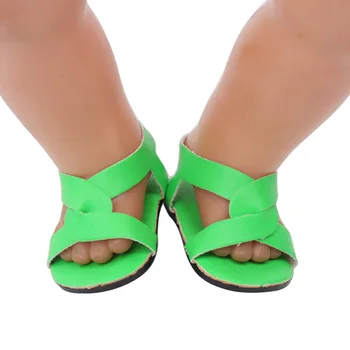 

Doll shoes fit the 43-centimeter doll sandals and 18-inch girl doll accessories g189