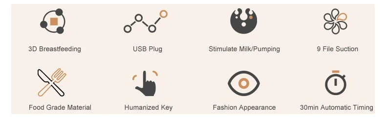 Электрический молокоотсос GK, комфортный молокоотсос для грудного вскармливания, молокоотсос 9 уровней, супер всасывание, один USB infantil молокоотсосы