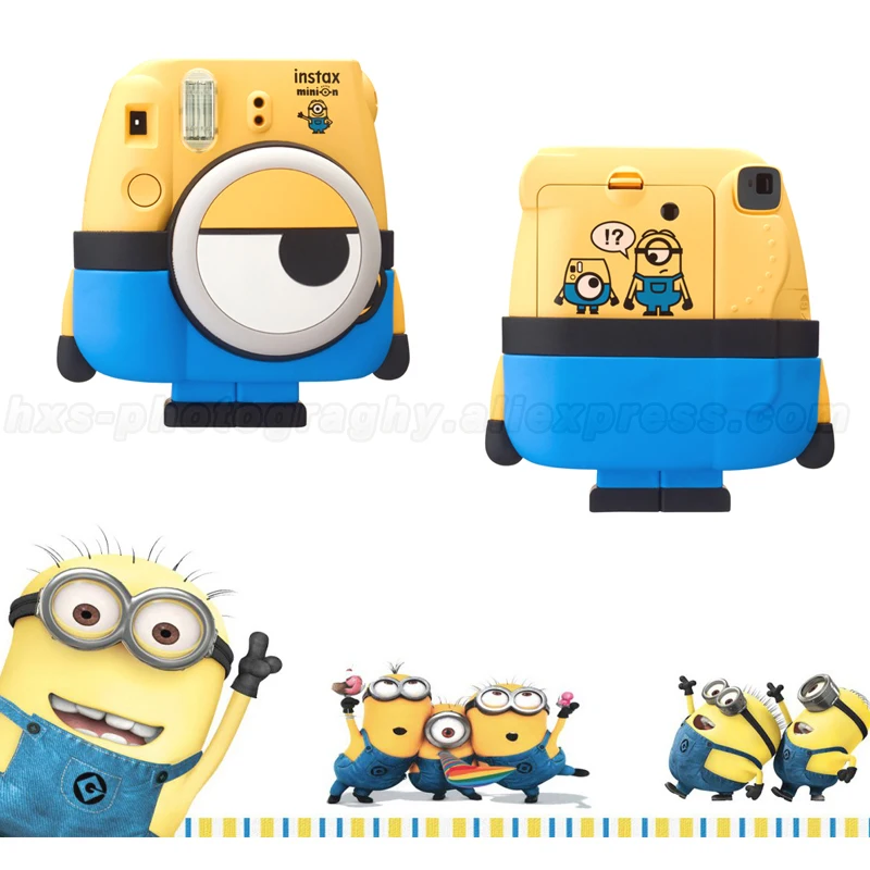 Minion Fuji Fujifilm Instax Mini cámara de película instantánea, Set de regalo especial Instax Mini 8 Fotos Instantanea Minion Fuji Fujifilm Instax Mini cámara de película instantánea, Set de regalo especial Instax Mini 8 Fotos Instantanea
