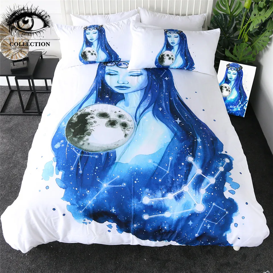 Jungfrau By Pixie Cold Art Bedding Set Virgo Planet Quilt Cover