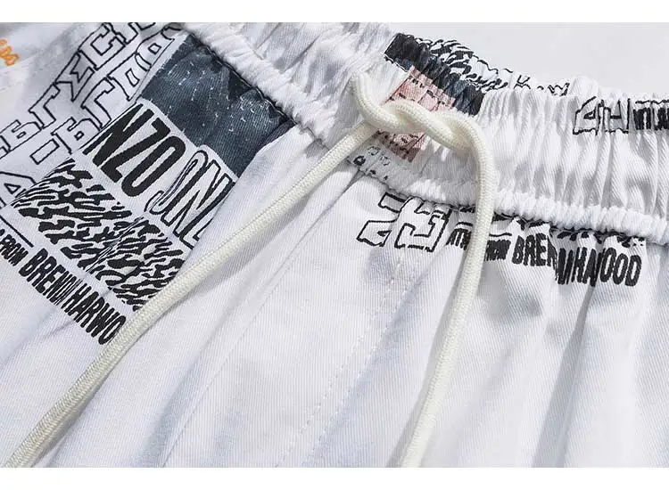 Aolamegs Shorts Men Multi-pictures Print Bermuda Beach Knee-length Shorts Hip Hop Elastic Waist Mens Summer Sweatpants (14)