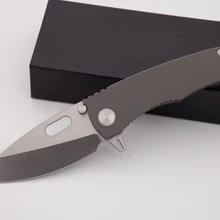 Высокое качество на заказ DSK карманный складной нож 8Cr13Mov лезвие пескоструйная титановая ручка выживания тактический нож Открытый Инструменты