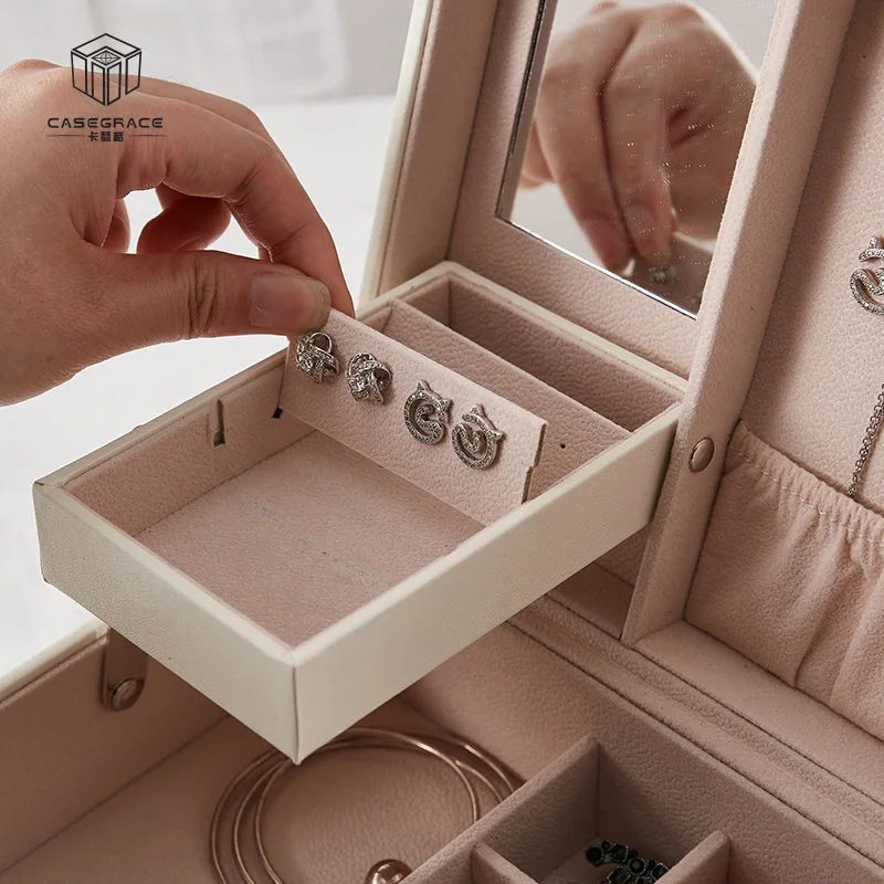 عالية الجودة كبيرة الفضاء الجلود علب للمجوهرات مجوهرات حزمة درج تخزين المجوهرات عرض هدية مربع عالية الجودة كبيرة الفضاء الجلود علب للمجوهرات مجوهرات حزمة درج تخزين المجوهرات عرض هدية مربع