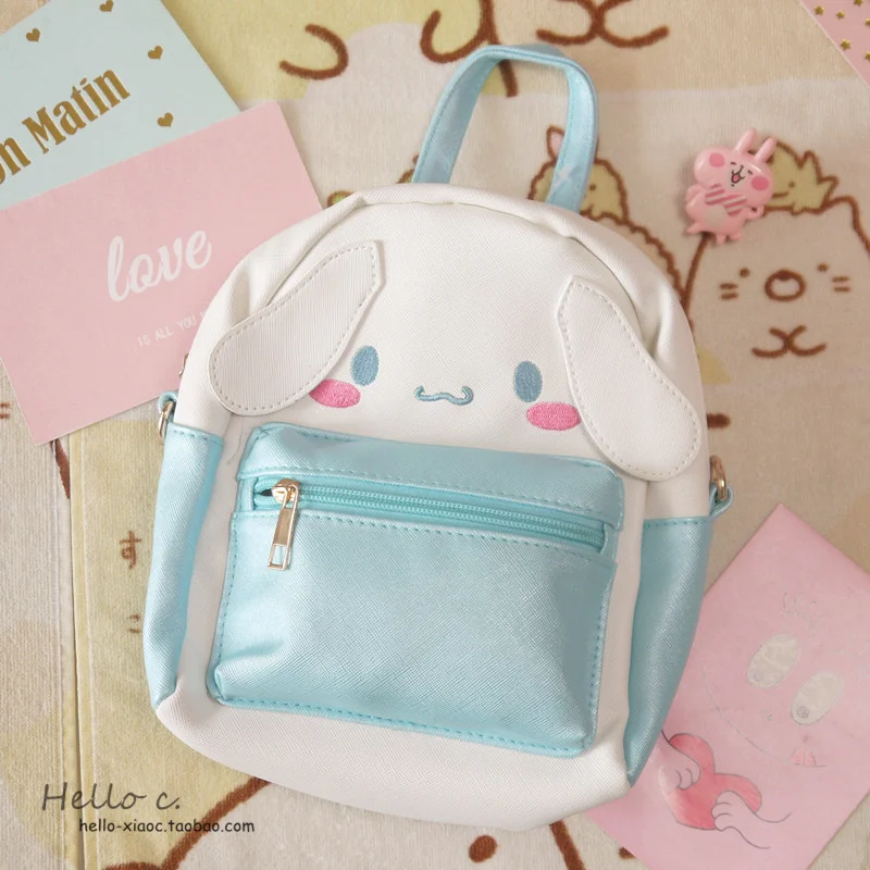 Милый высококачественный мультяшный рюкзак из искусственной кожи Cinnamoroll для