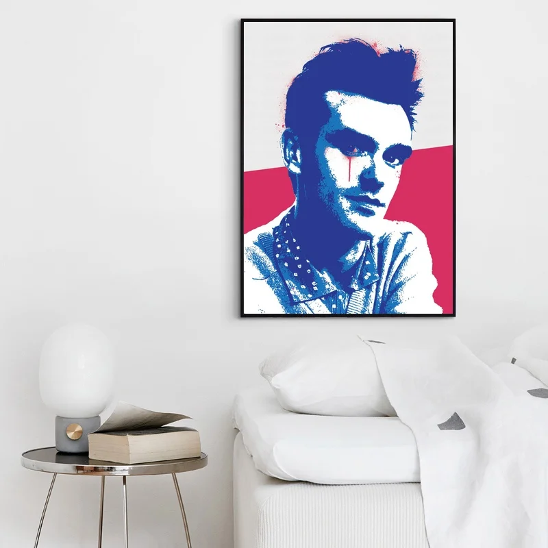Музыкальный постер Morrissey The Smiths музыкальный в стиле хип хоп рэп со звездами