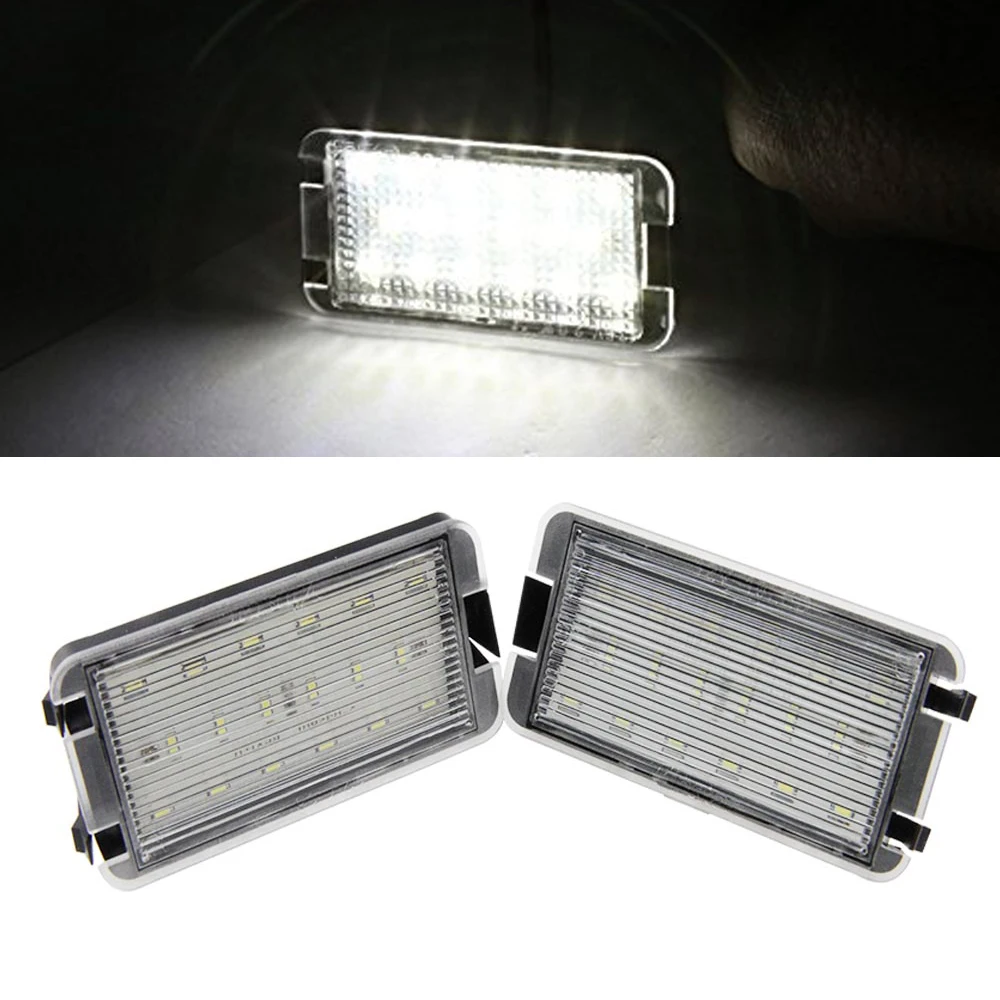 2x LED Tail Number License Plate Lights Lamps Error Free For Seat