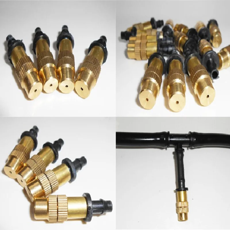 Buy Garden Spray Nozzle Adjustable Brass Misting Hose