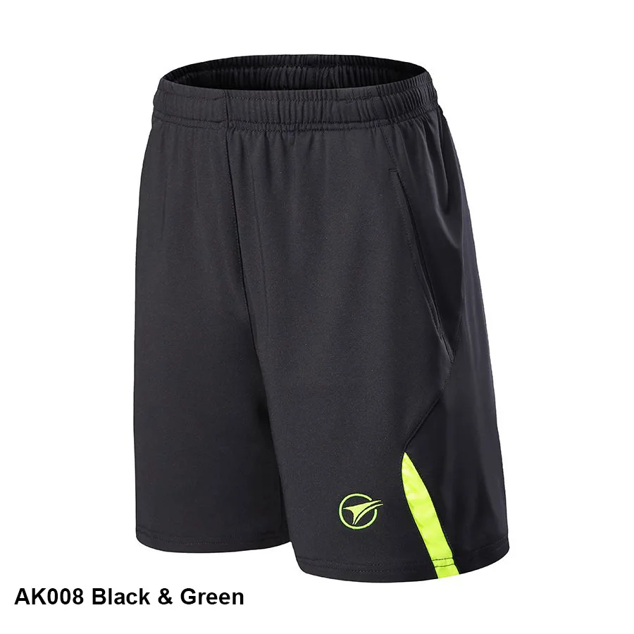Новинка, быстросохнущие мужские спортивные шорты для бега, женские шорты для игры в теннис, бадминтон, настольный теннис, шорты для бега, фитнеса, спортзала, тренировок - Цвет: Ak008 green