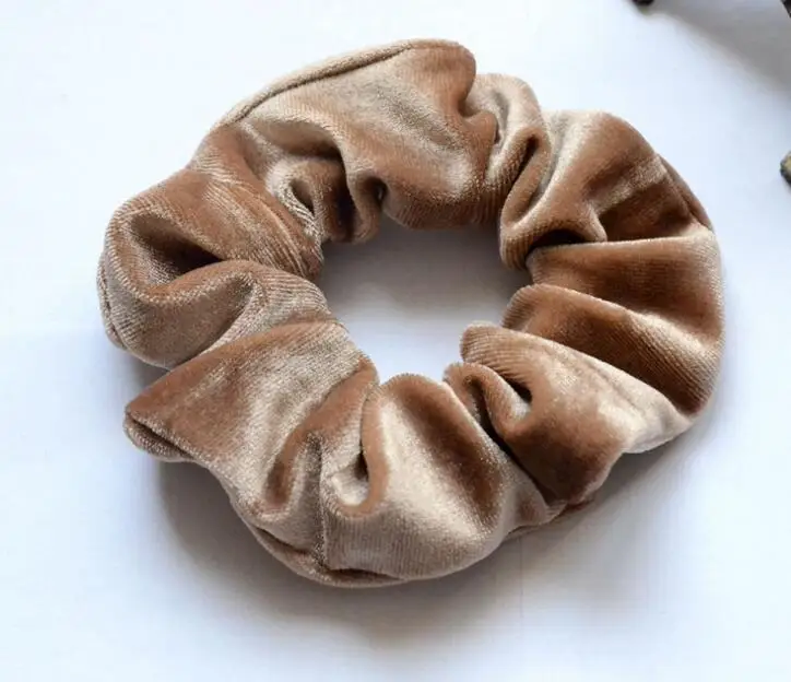Murah Gratis Pengiriman Musim Dingin Wanita Beludru Rambut Scrunchies Rambut Aksesoris Rambut Ekor Kuda
