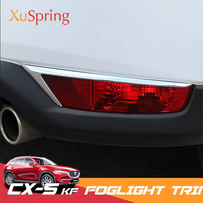 Для Mazda CX-5 CX5 2017-2020 KF Автомобильная задняя противотуманная фара Накладка для