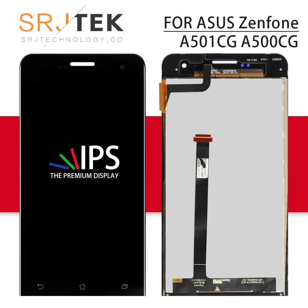 

For ASUS Zenfone 5 A501CG Display T00J LCD Touch Screen Digitizer Sensor Glass For Zenfone5 A500CG Display T00F T00P Frame